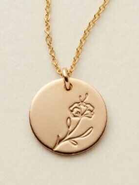 February Violet Birth Flower Bohemian Necklace